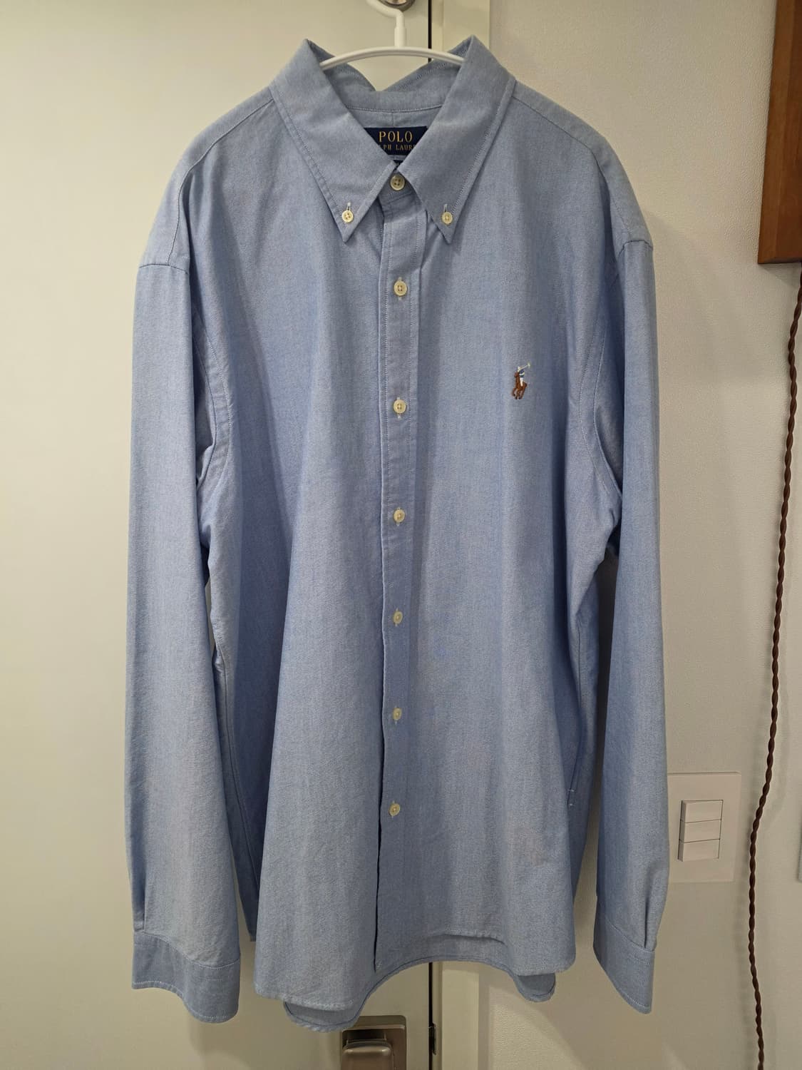 폴로 랄프로렌 옥스포드 셔츠 블루 커스텀핏 xl 새상품 상품이미지1