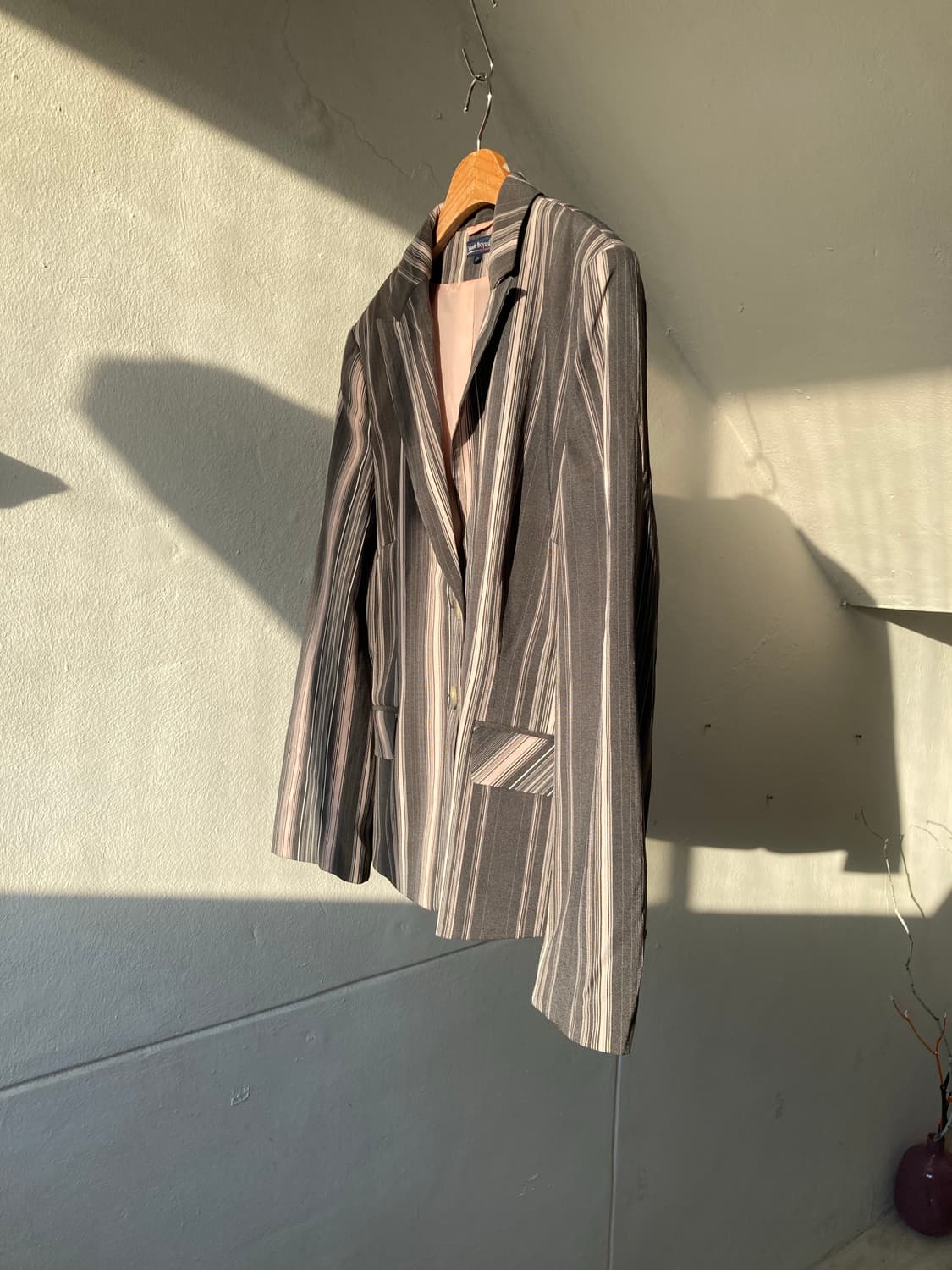 빈티지 색감 핏 좋은 스트라이프 자켓 상품이미지4