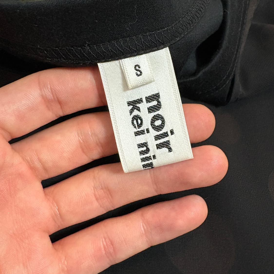 Noir Kei Ninomiya 꼼데가르송 도트 시스루 레이어드 티셔츠 상품이미지7