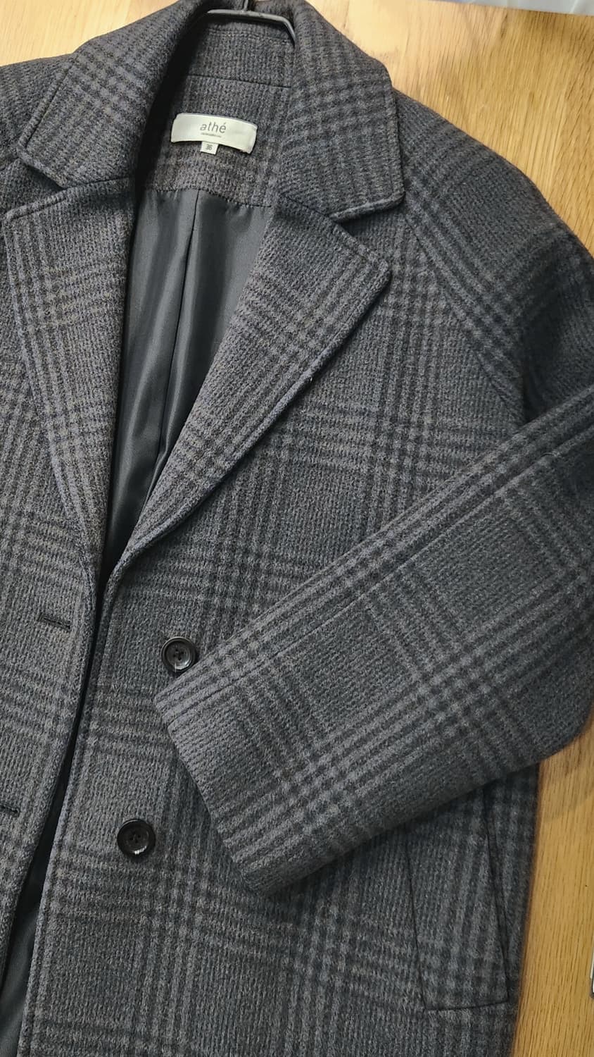 바네사브루노 아떼 오버핏 체크 롱코트 상품이미지6