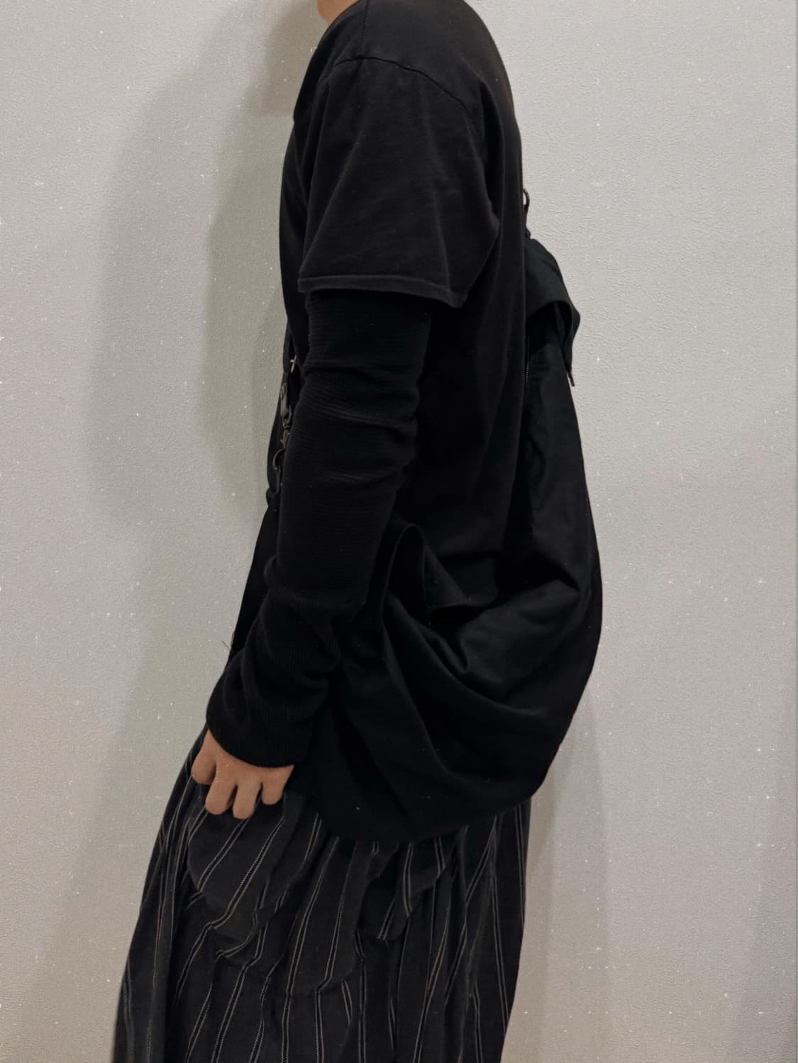 요지야마모토 코튼 드레이핑 숄더백 상품이미지10