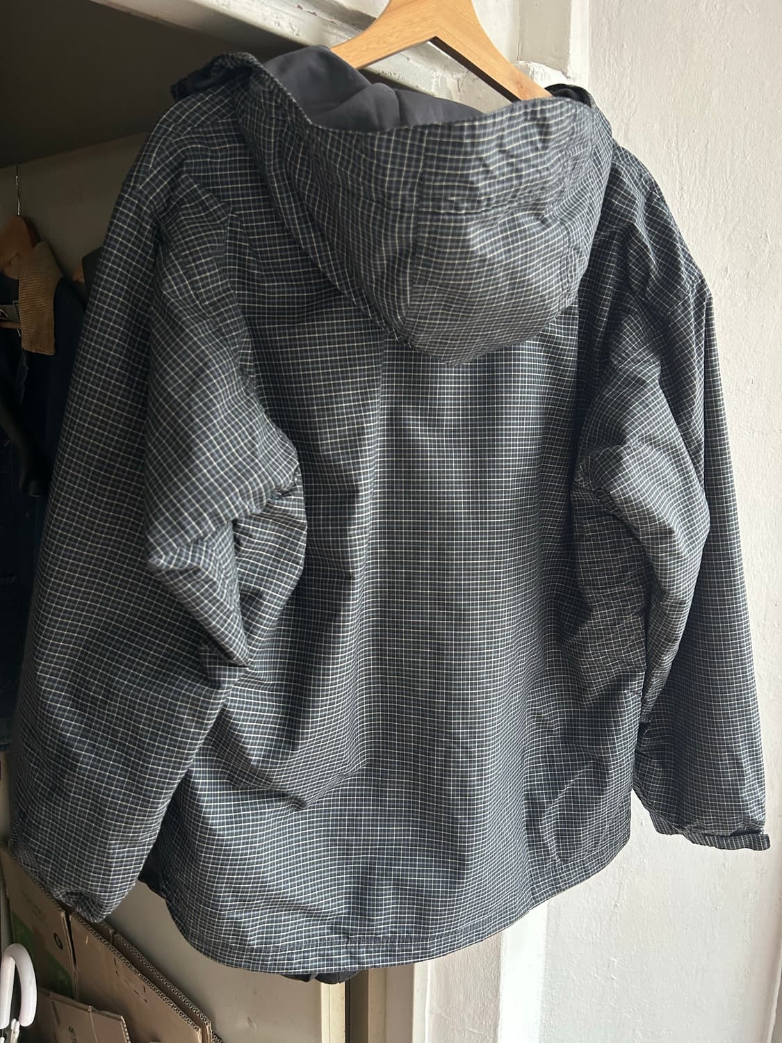 00‘s 컬럼비아 블랙체크 바람막이 상품이미지7