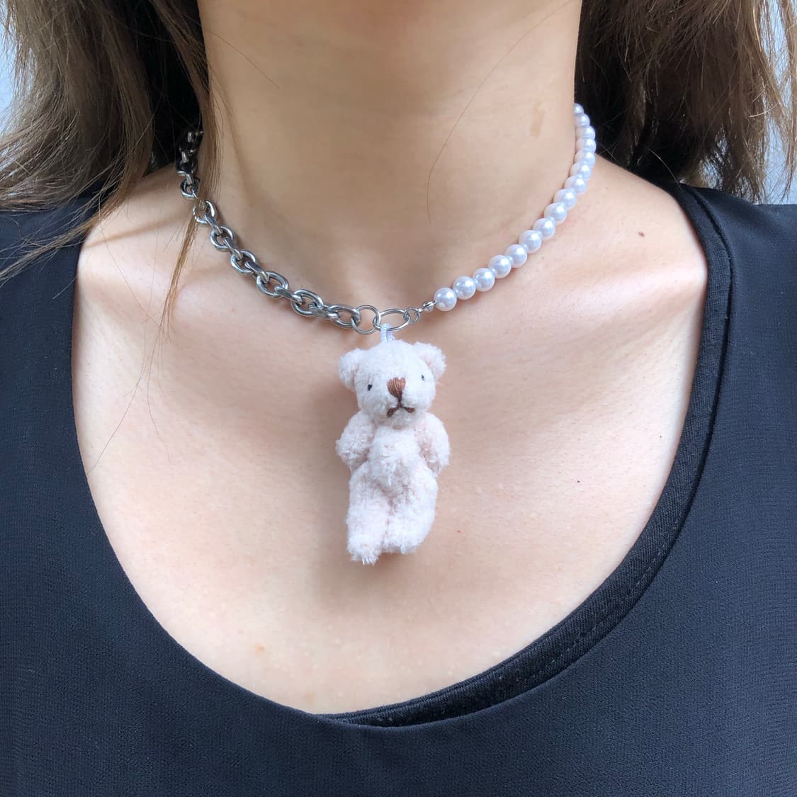 Bear Fifty-Fifty Necklace  상품이미지2