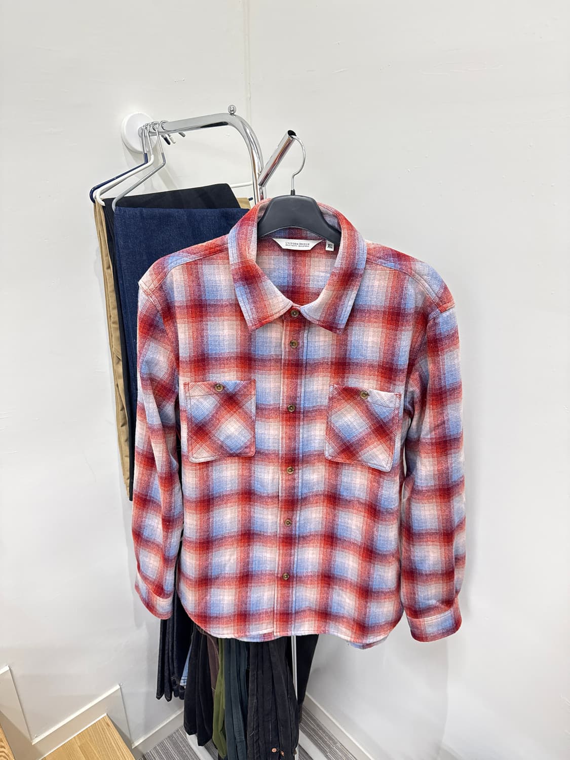 유니폼브릿지 투포켓 체크 셔츠 XL 상품이미지1