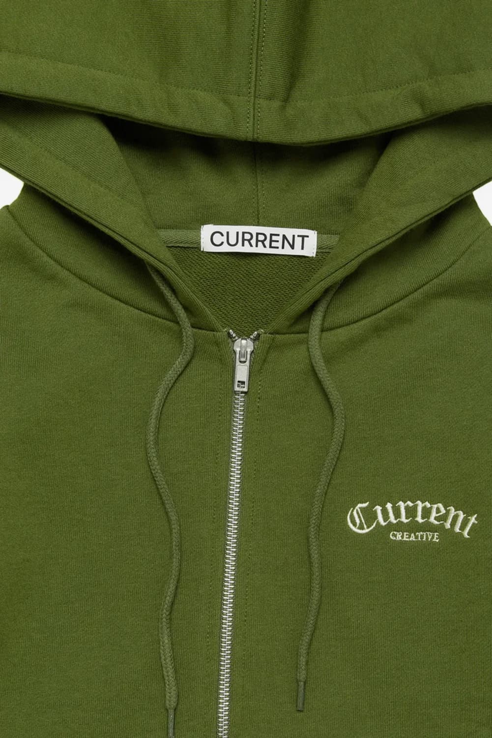 Current 커렌트 후드 져지 탑 라이트 그린 상품이미지4