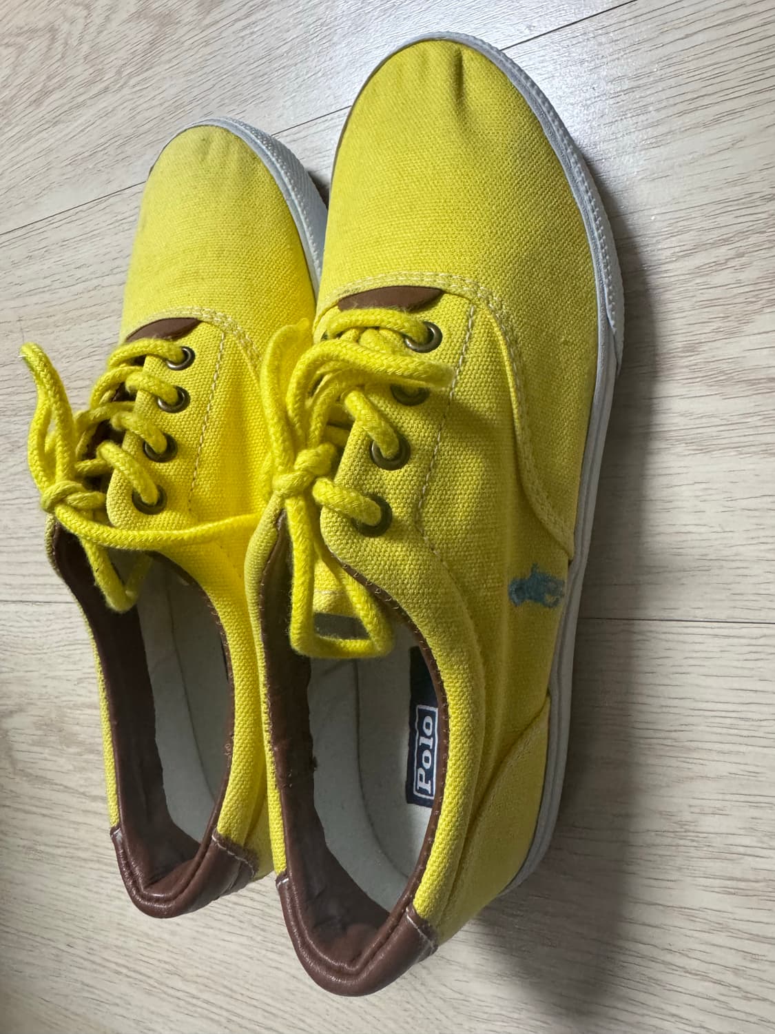 폴로랄프로렌 옐로우 스니커즈 240 상품이미지3