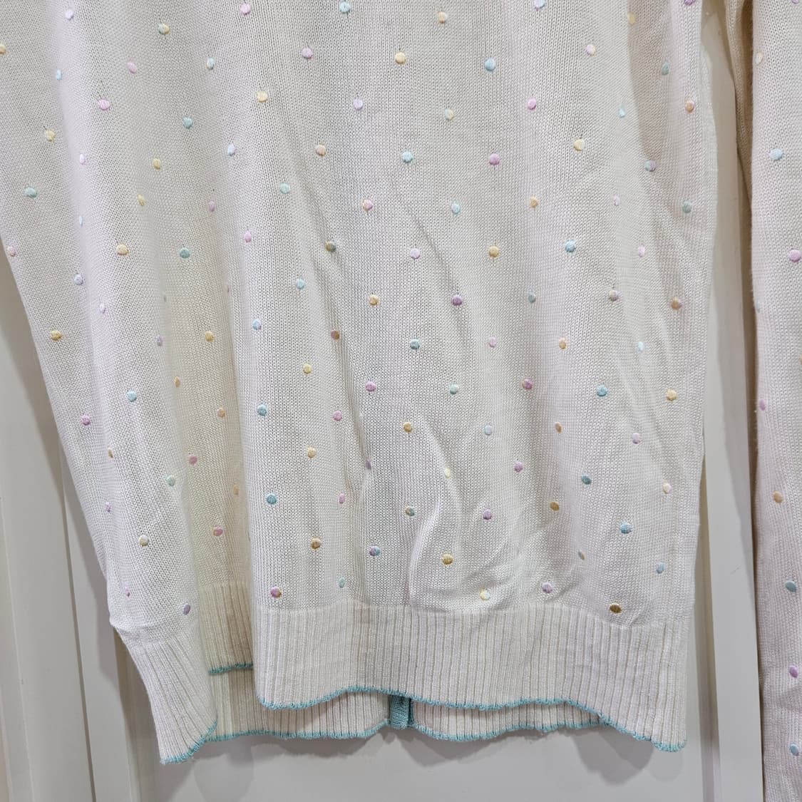 도트 니트 가디건 상품이미지6