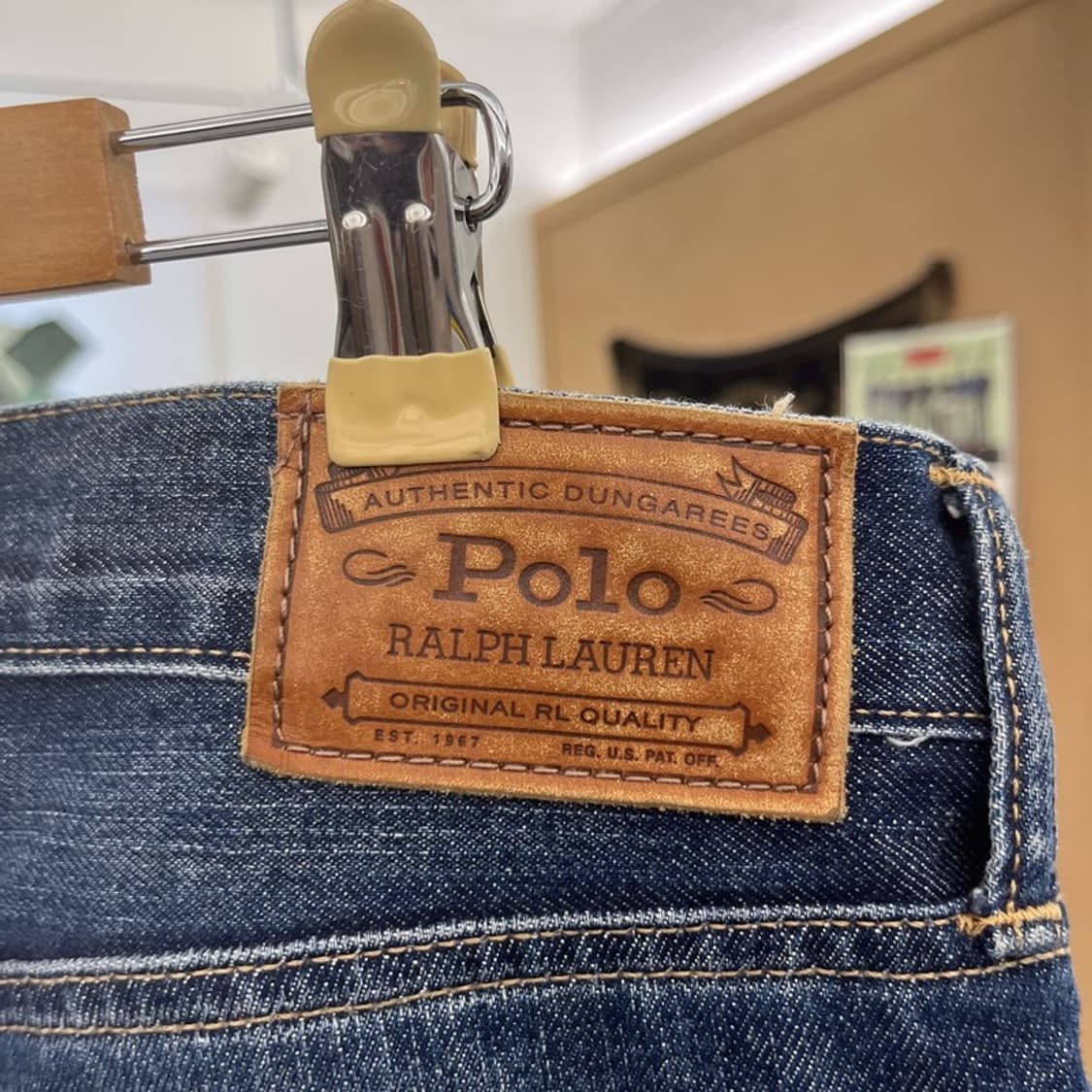 폴로 랄프로렌 스트릿 키치 커스텀 페인팅 데님팬츠 33인치 C10969 상품이미지5