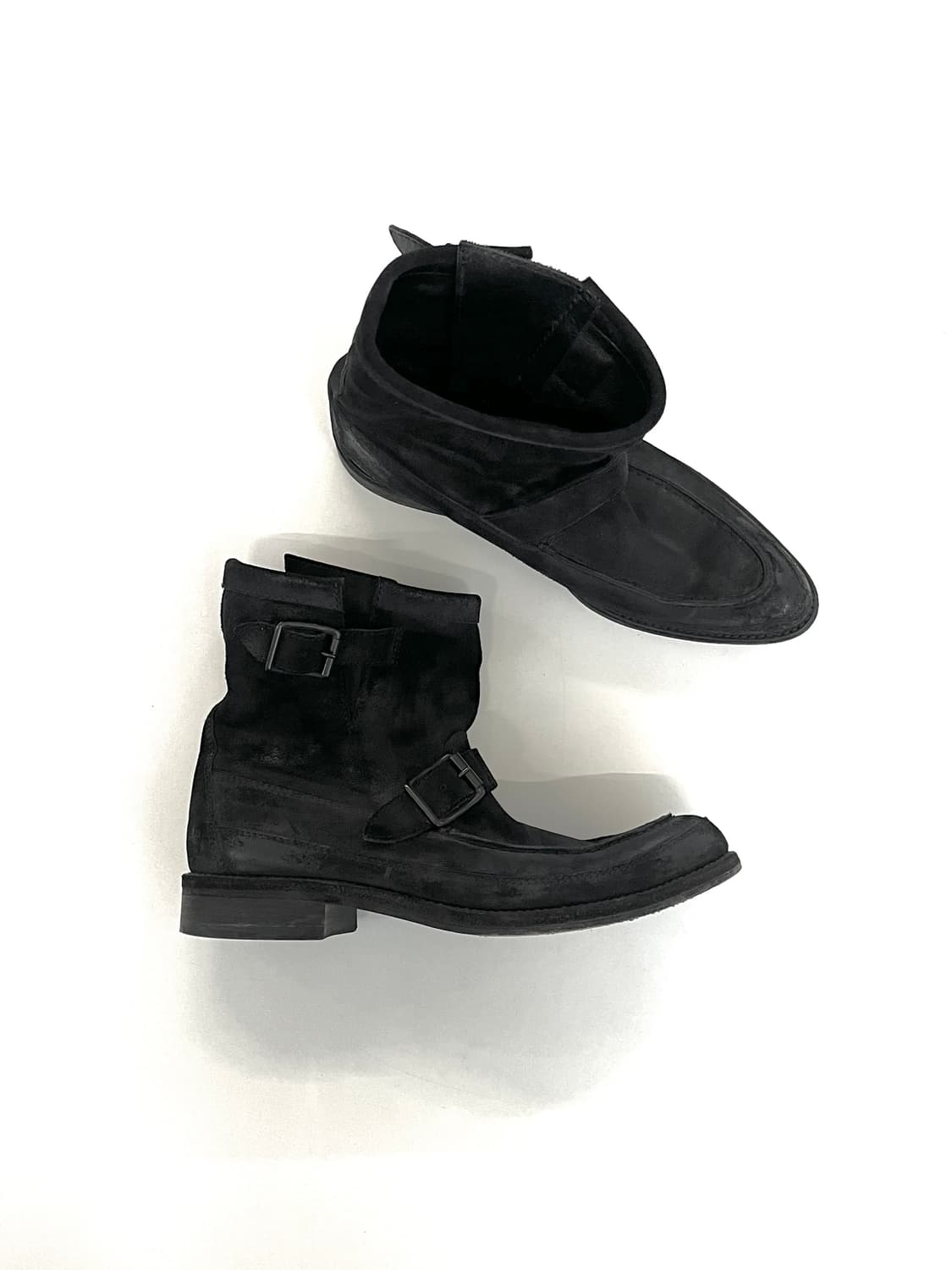 리미푸 디스트레스드 레더 엔지니어 부츠 상품이미지2