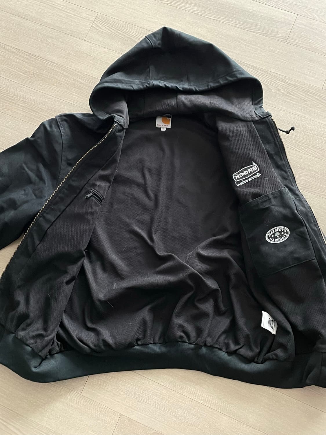 칼하트 j131 BLK 블랙 액티브 자켓 샌드스톤 carhart 상품이미지9