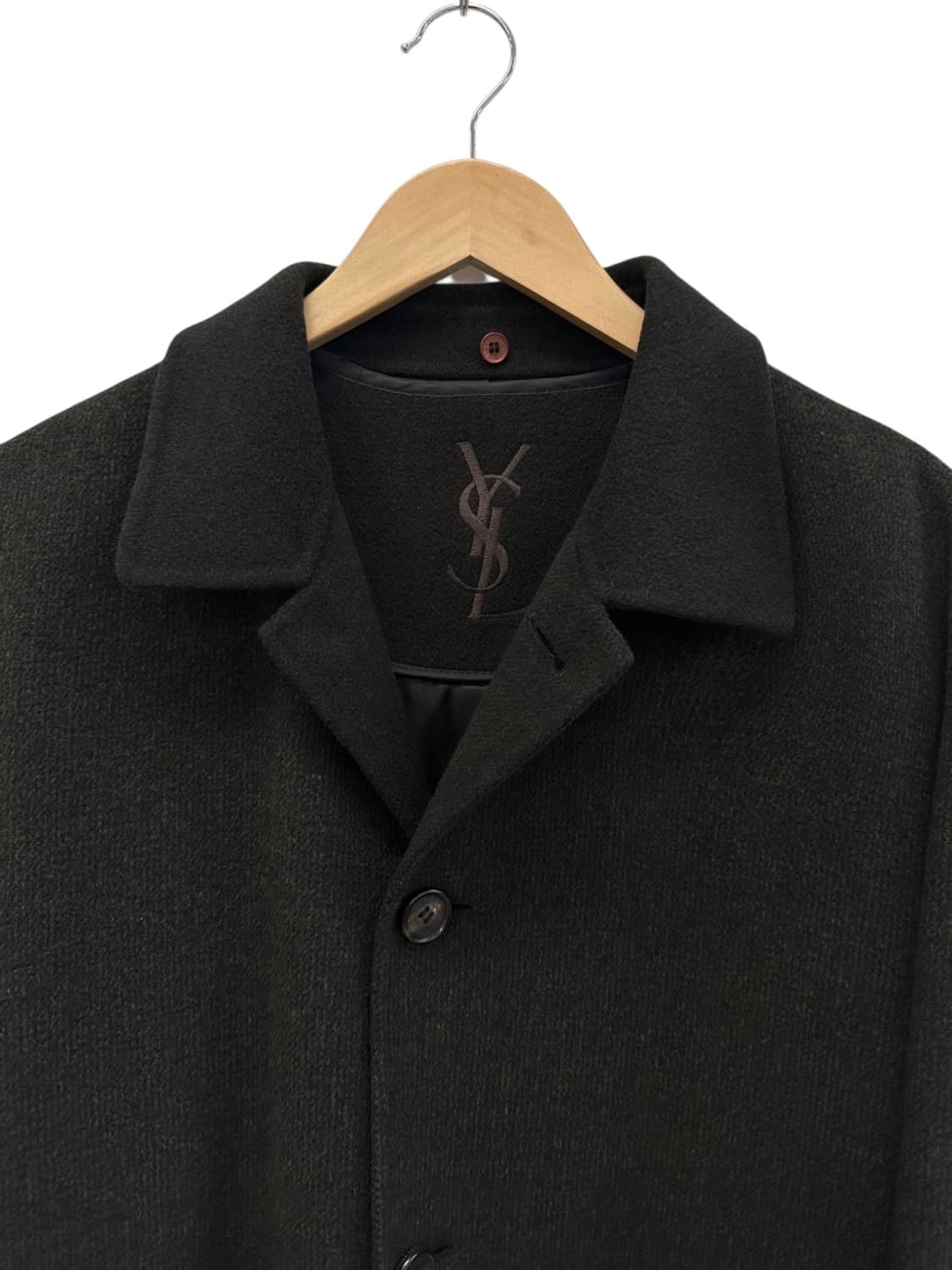 00s YSL 생로랑 울 자켓 차콜브라운 (L~2XL) 상품이미지3