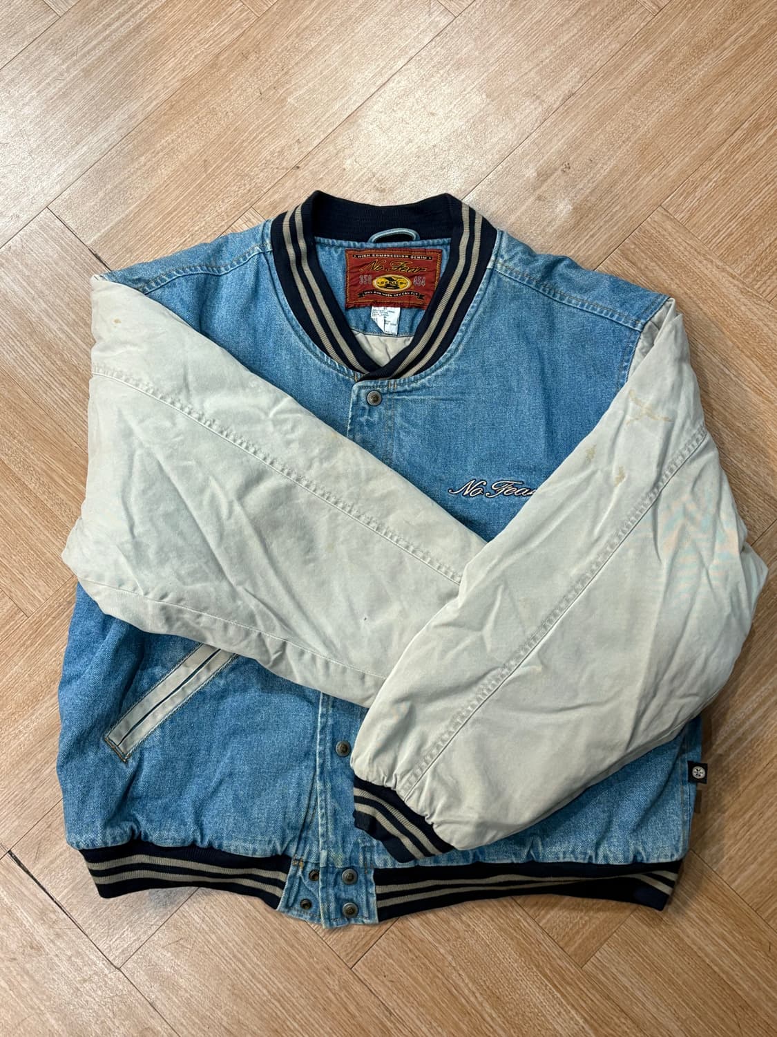 [XL] 노피어 데님 바시티 자켓 상품이미지2