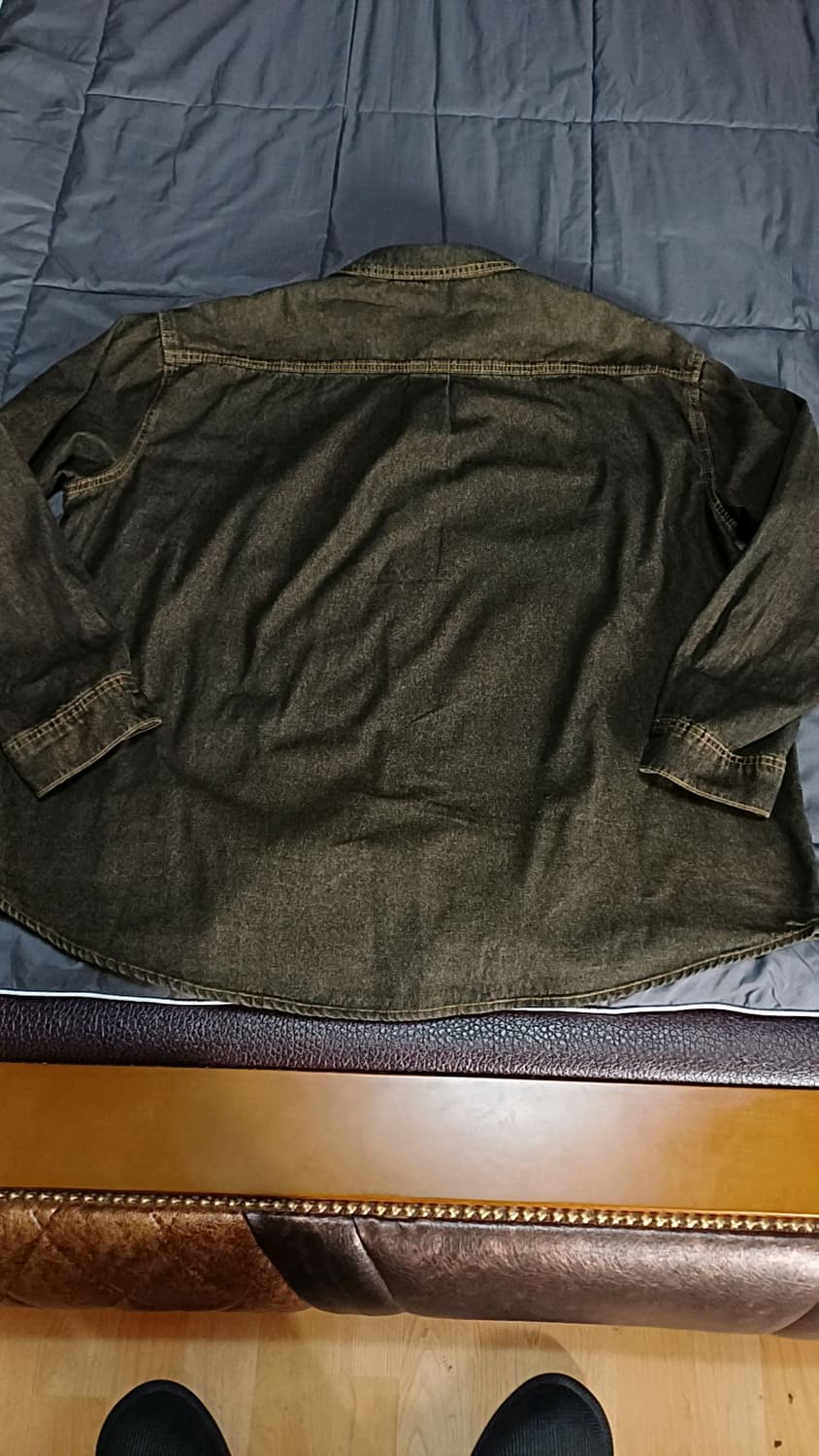 트릴리온 오버핏데님남방 L 가슴70 기장77 상품이미지4