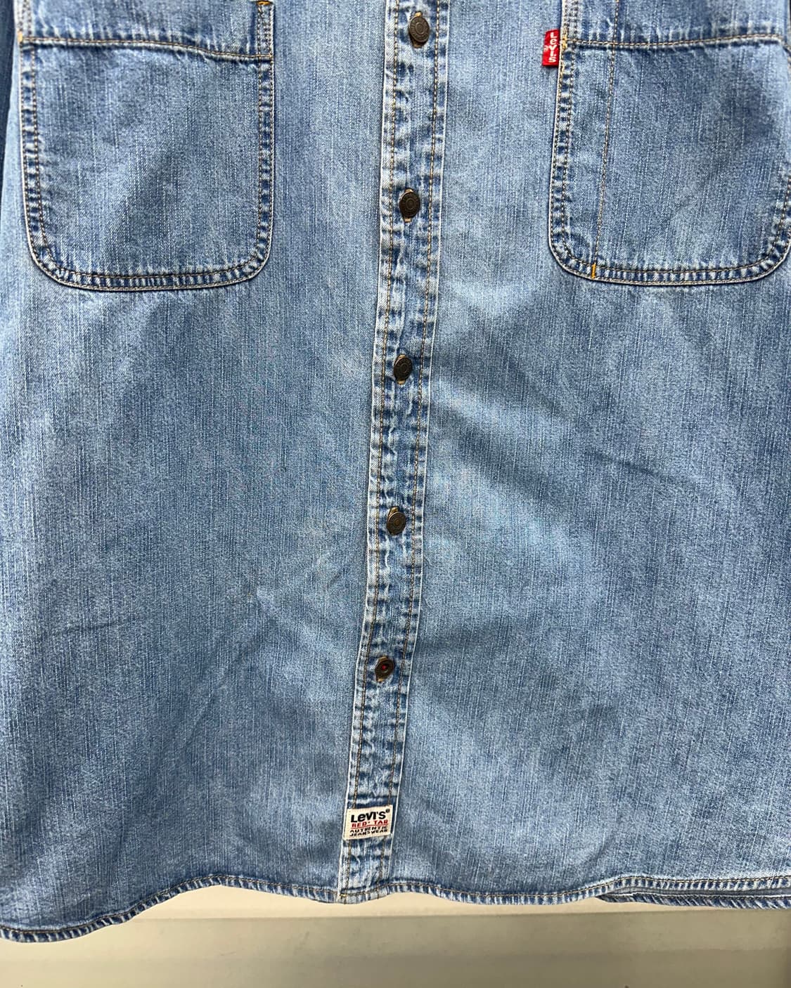 (3XL)90'S 리바이스 데님 셔츠-M2380 상품이미지3