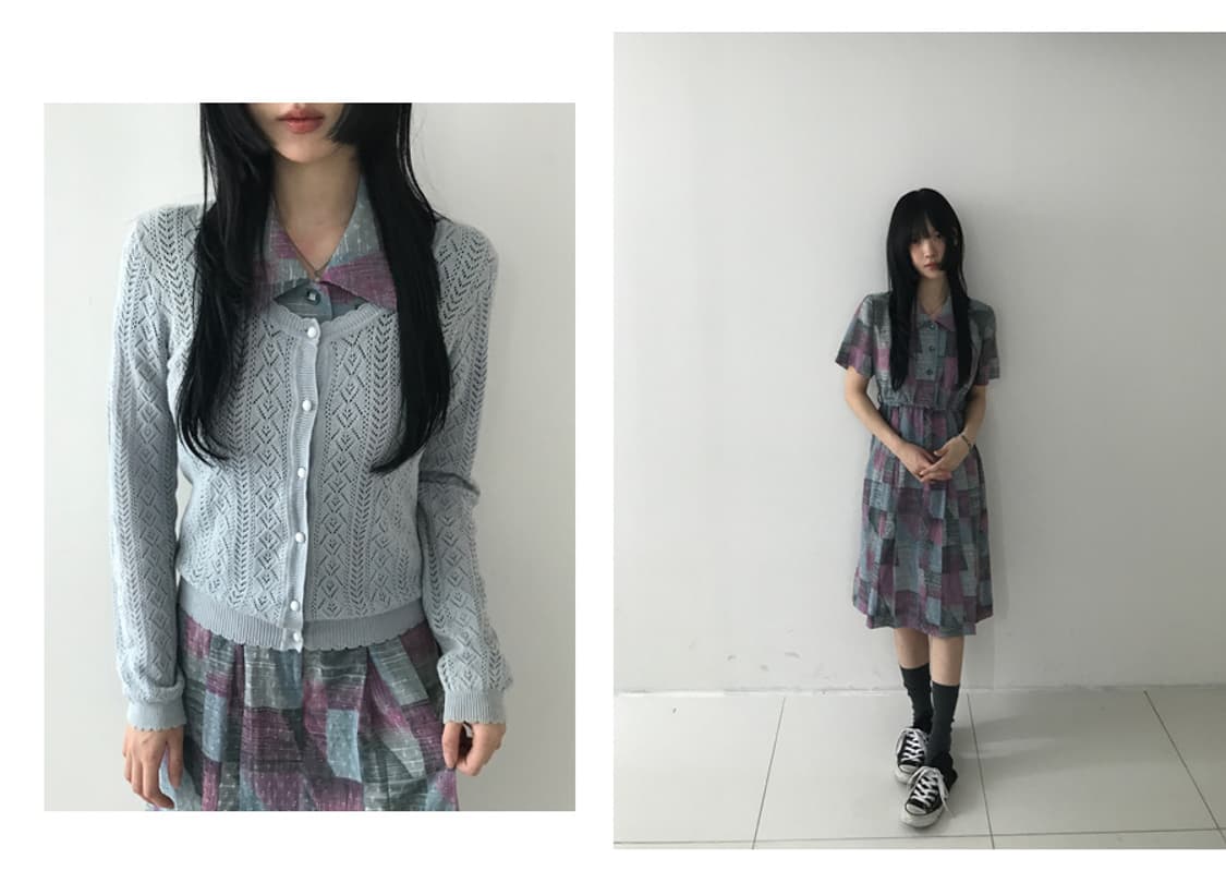 Lace Frill Punching Button Cardigan(Skyb 상품이미지10