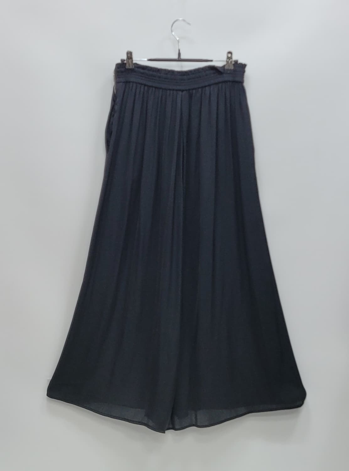 SISLEY 시슬리 밴딩 와이드 팬츠 / 여 70-98 (44) 블랙
 상품이미지2