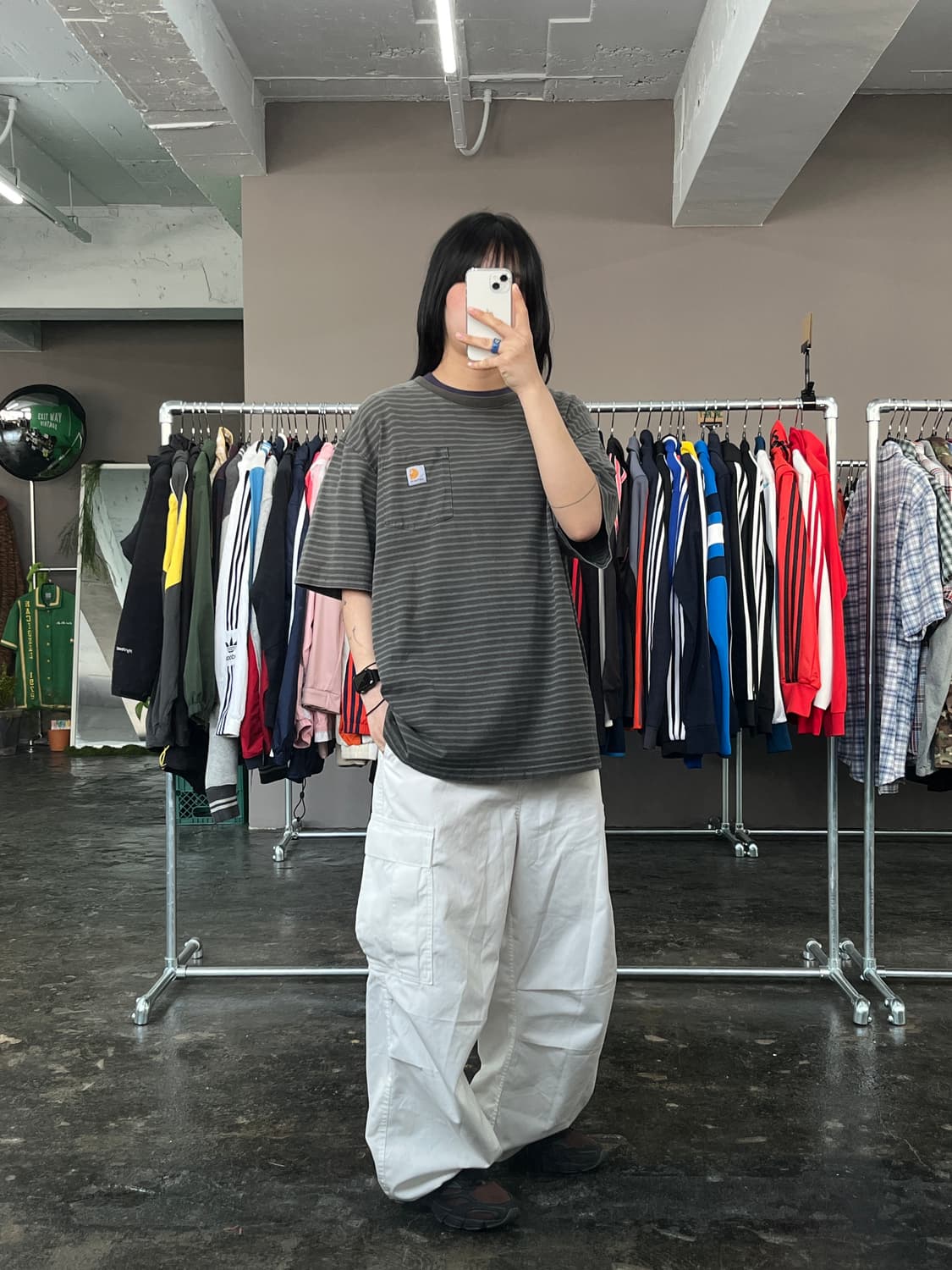 칼하트 스트라이프 반팔 티셔츠 상품이미지5