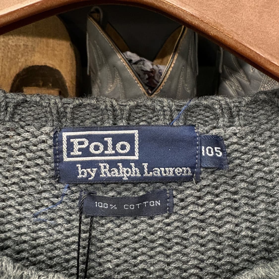 90s 폴로랄프로렌 오버핏 스트라이프 럭비 코튼니트 N184 상품이미지6