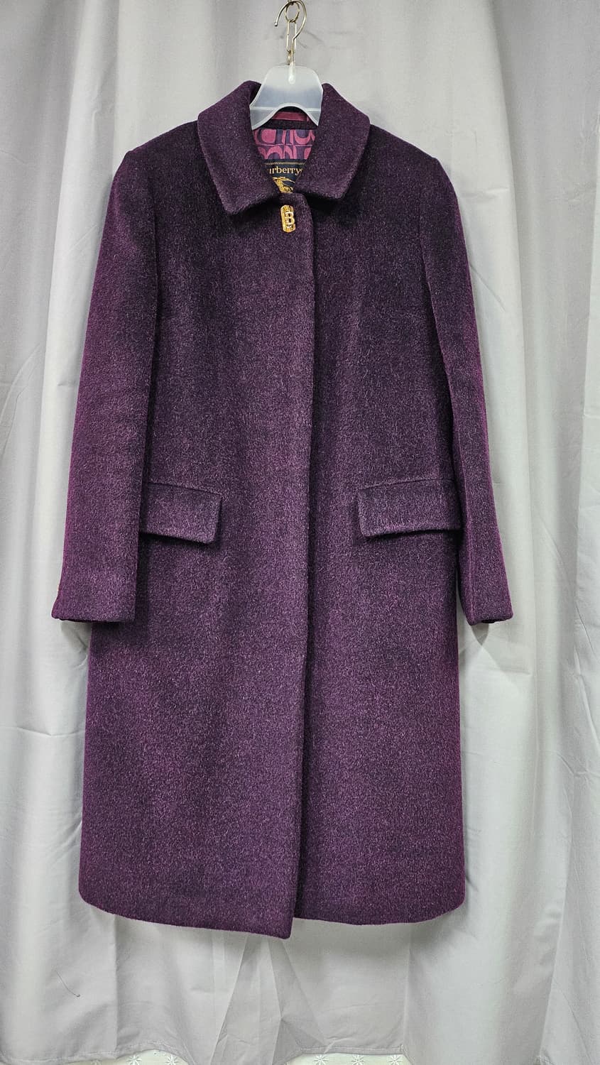 버버리 퍼플롱코트 상품이미지1
