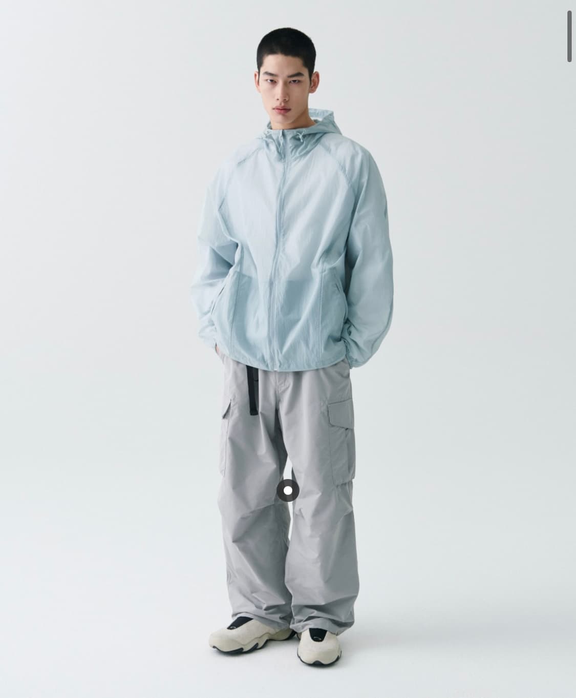 무신사 스탠다드 바람막이 클라우디 블루 2XL 상품이미지2