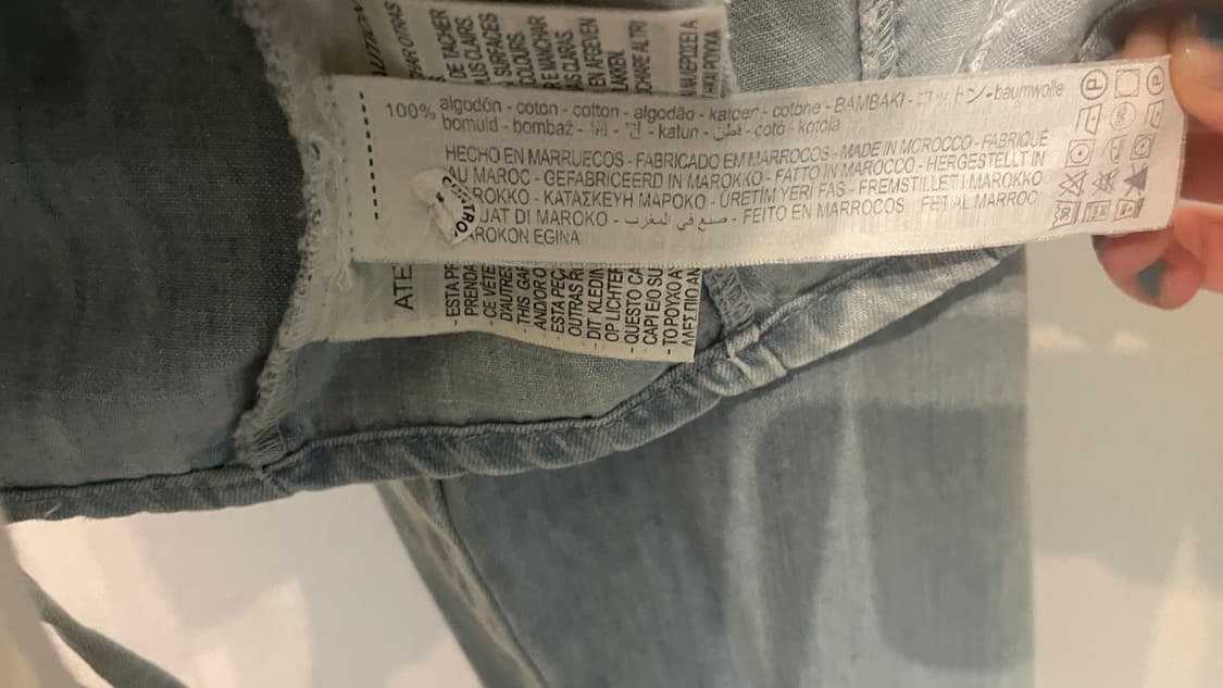 백 스트랩 포인트 코튼 청자켓 상품이미지6