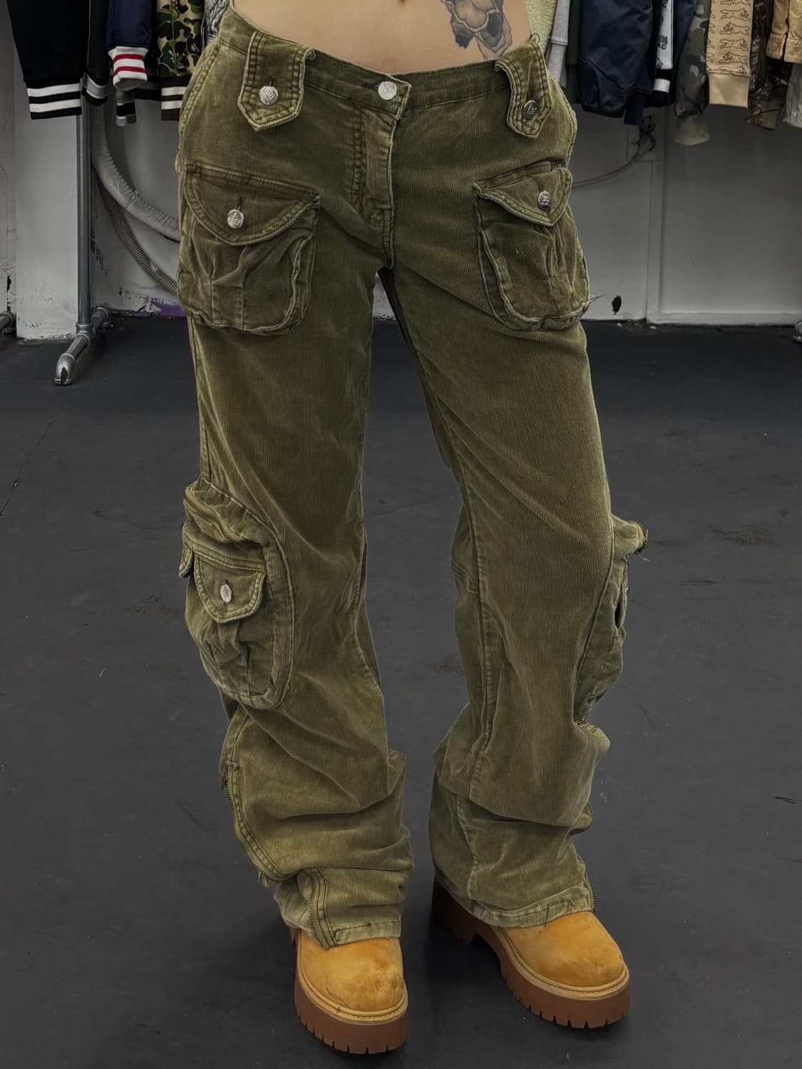VTG 코듀로이 부츠컷 카고팬츠 상품이미지1