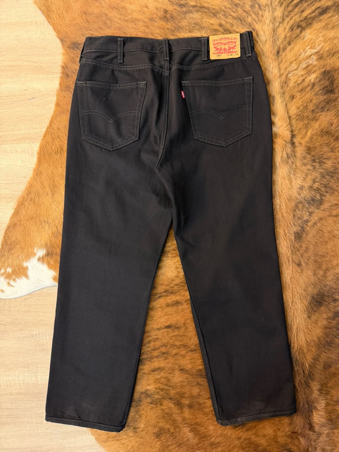 리바이스 550 흑청 데님 팬츠  상품이미지3