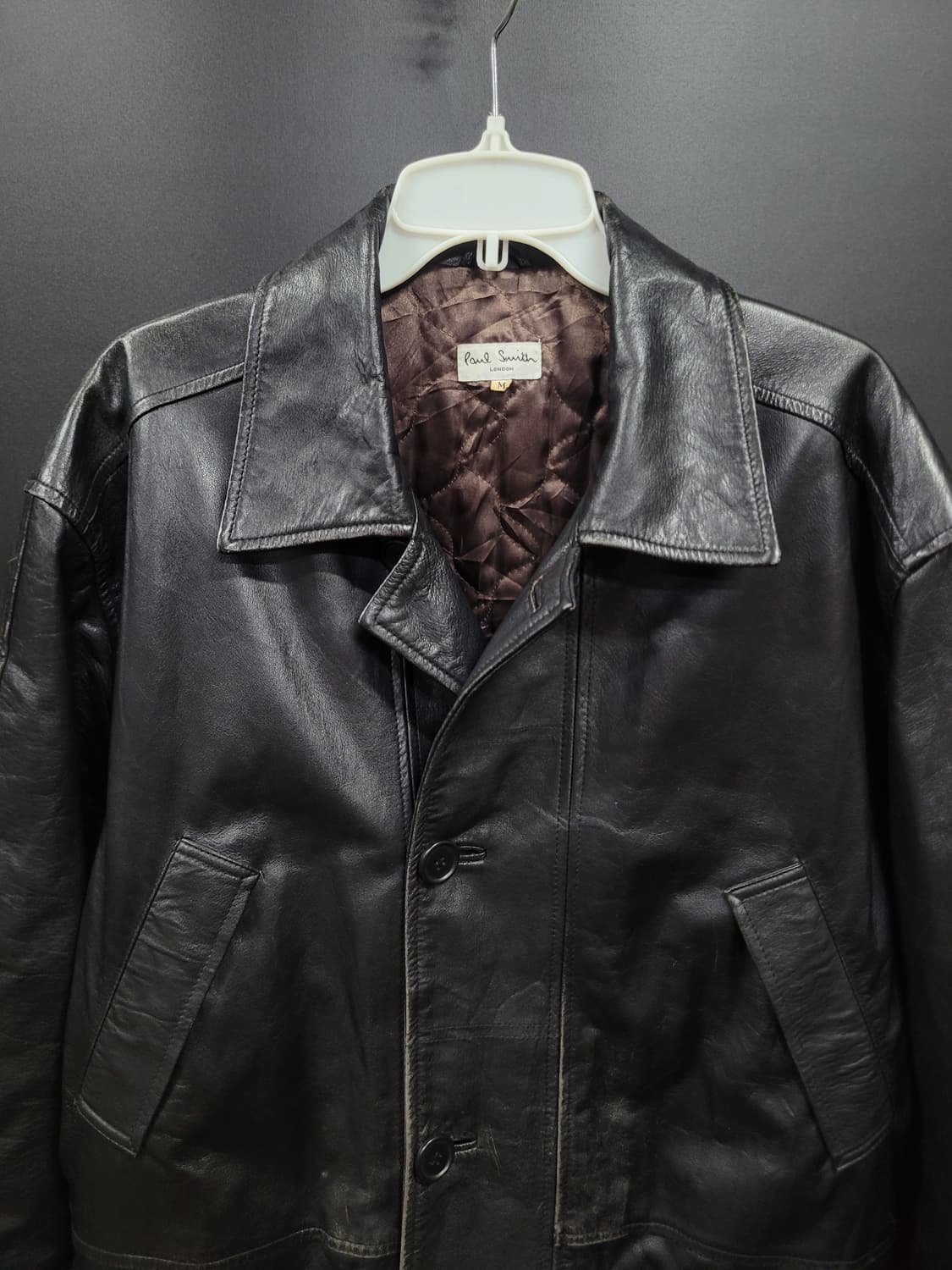 Paul Smith 폴스미스 빈티지 리얼레더 코트 상품이미지2