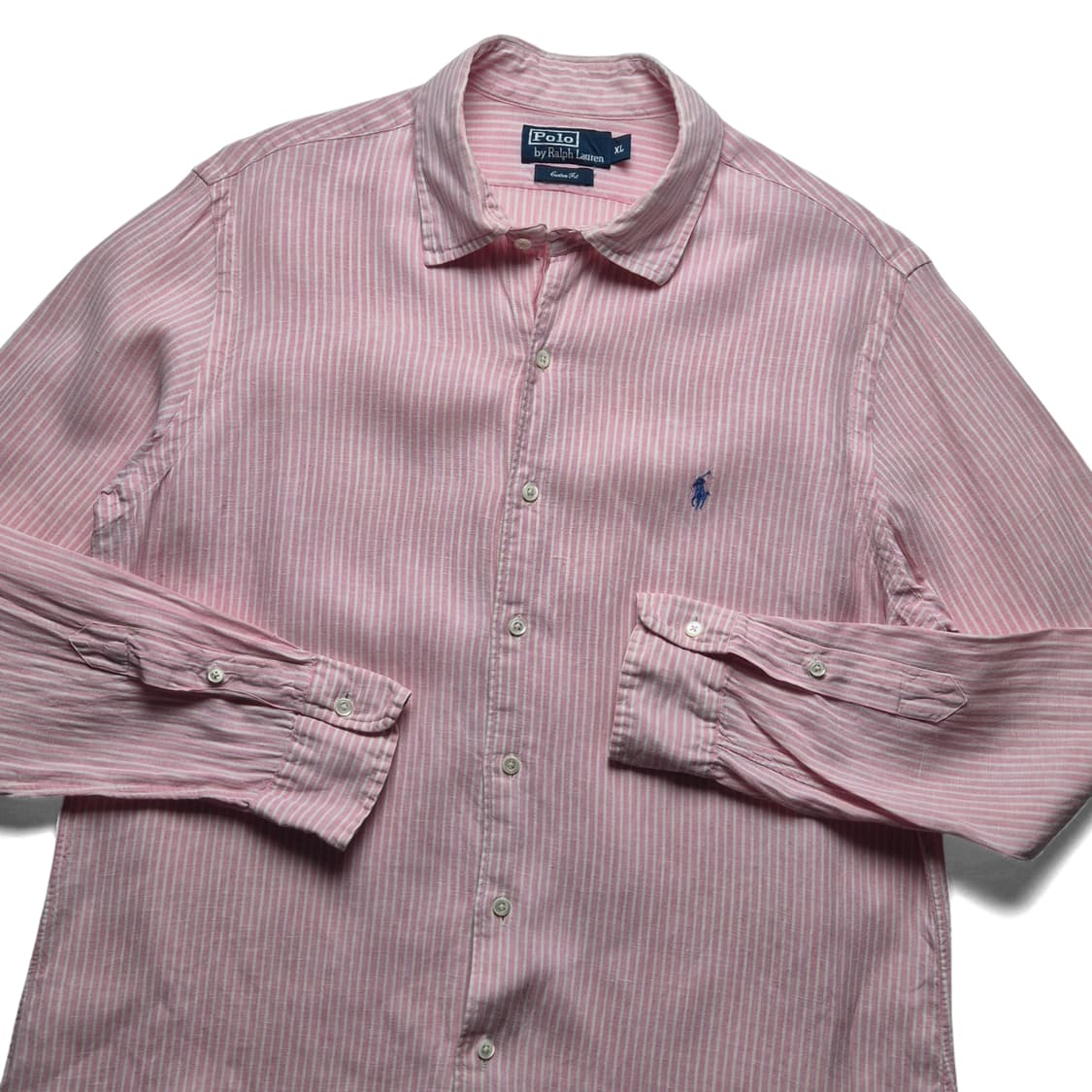 [L] 폴로 랄프로렌 린넨 스트라이프 셔츠 상품이미지1