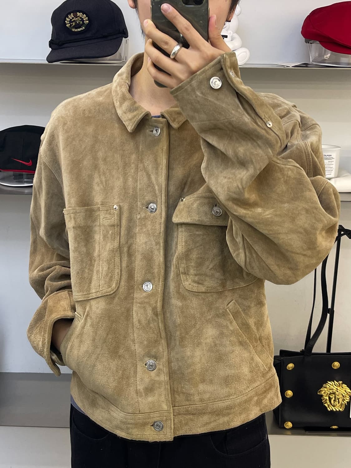 폴로랄프로렌 80s 덩가리 러프아웃 스웨이드 자켓 상품이미지2