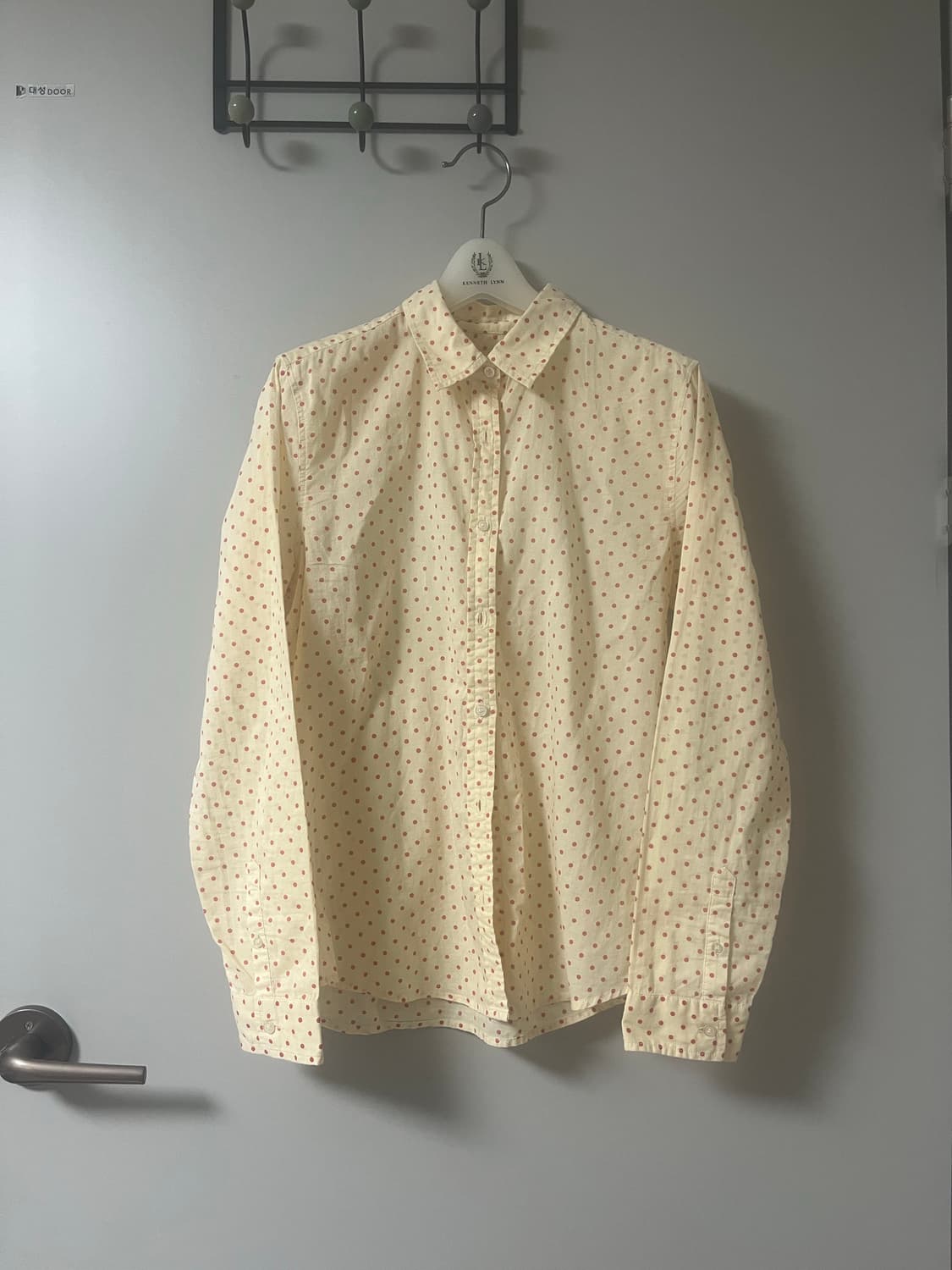 코튼 100% 도트 셔츠 상품이미지1