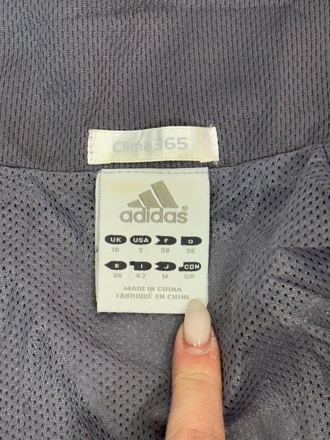 00s 아디다스 퍼플 사이드 라인 오버핏 바람막이 자켓 M 상품이미지7