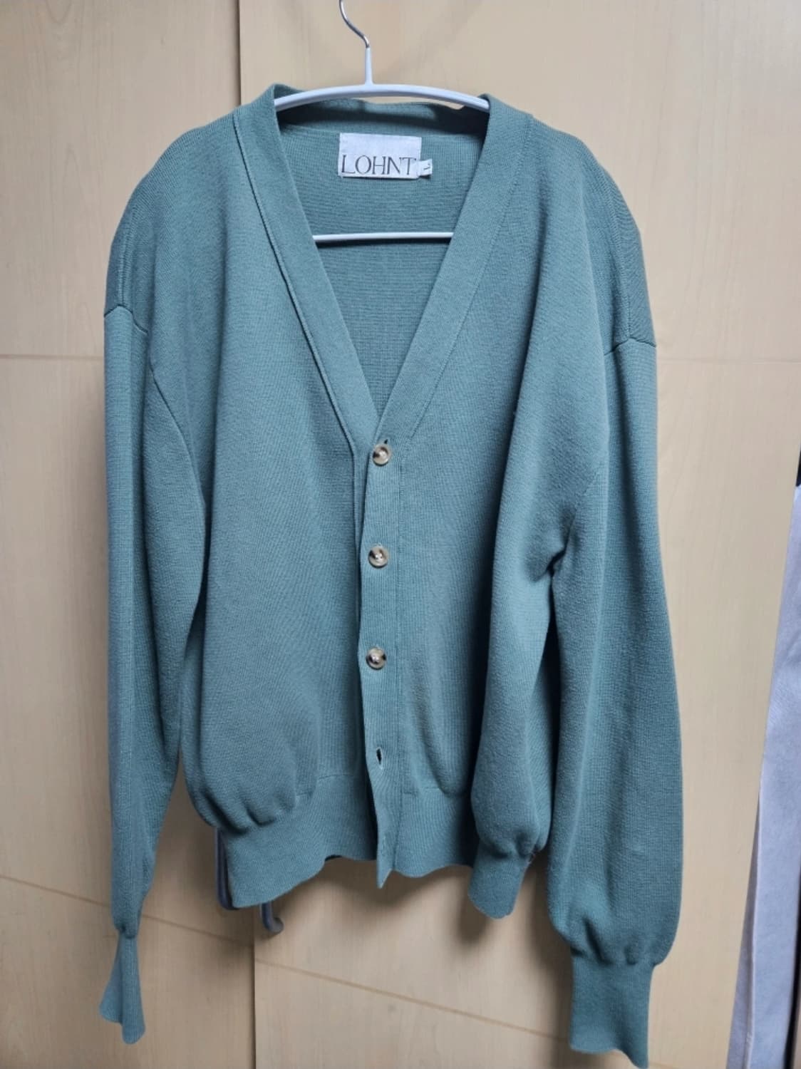 론트 가디건 그린 L 상품이미지4