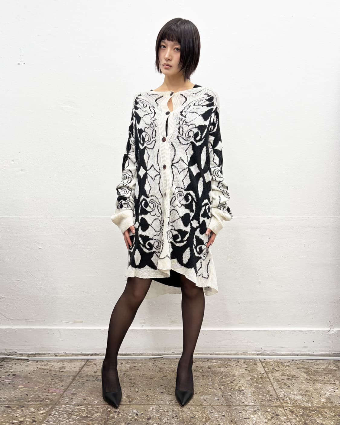 와이즈 오버사이즈 롱 가디건 상품이미지3