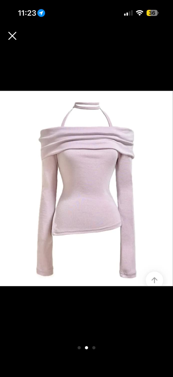 홀터넥 오프숄더 쿨핑크 새상품 상품이미지2