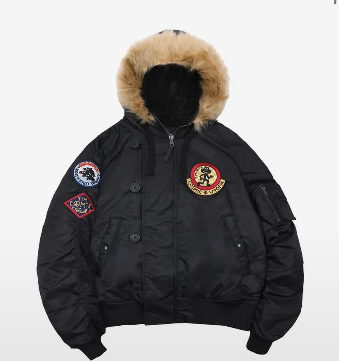 패치드 MA-1 후디드 덱 점퍼 S 상품이미지1