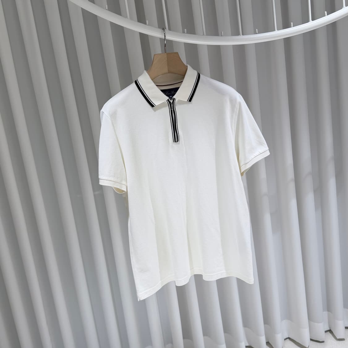 (A+/L) / 로로피아나 집 레가타 폴로 카라넥 코튼 반팔 티셔츠 상품이미지3