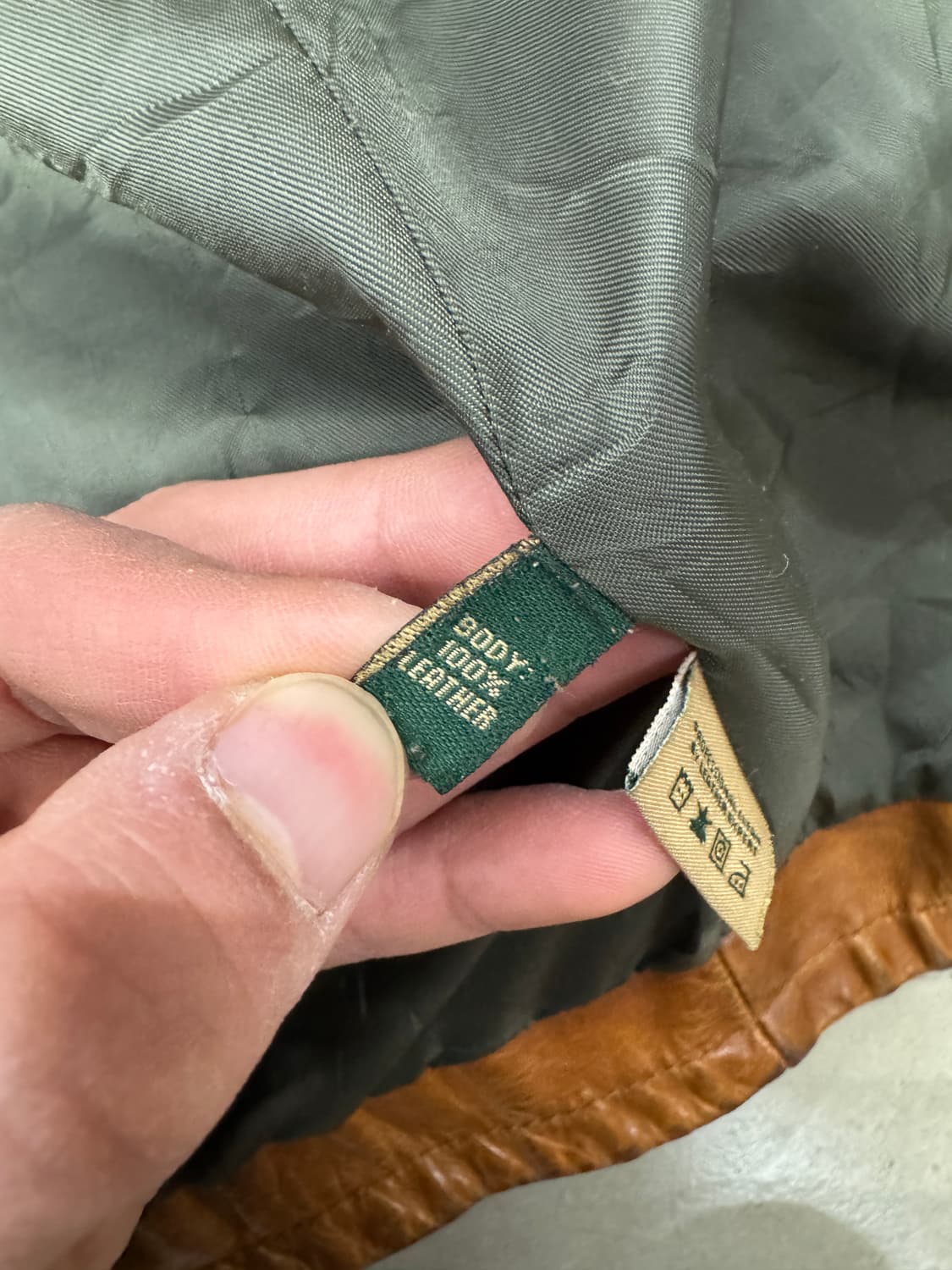 필슨 리얼 레더 블루종 자켓 M 상품이미지5