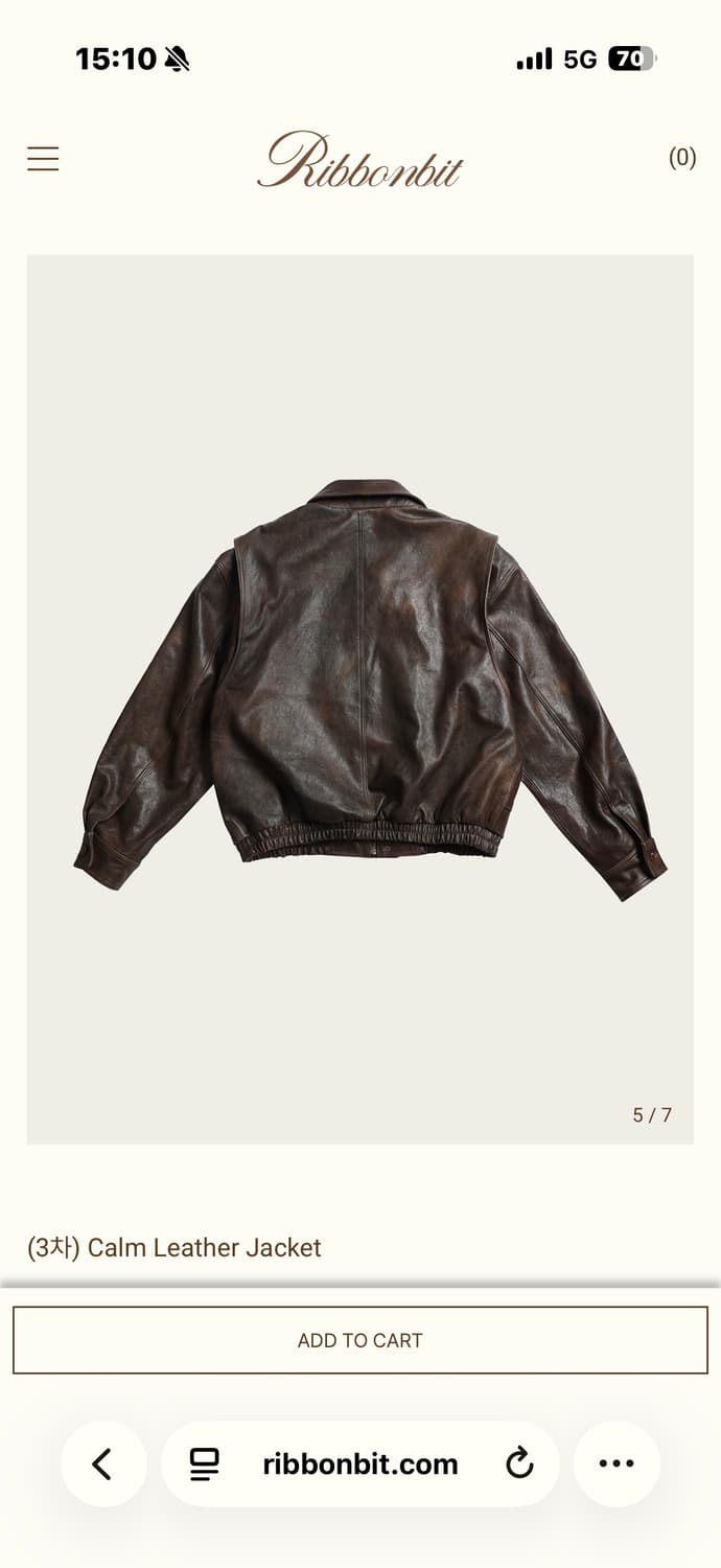 리본빛 ribbonbit Calm 레더자켓 상품이미지4