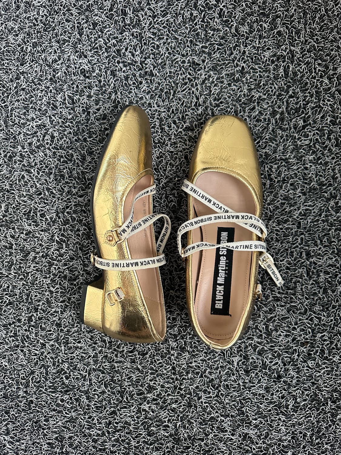 BLYCK 마틴싯봉 골드 플랫슈즈 240 상품이미지3