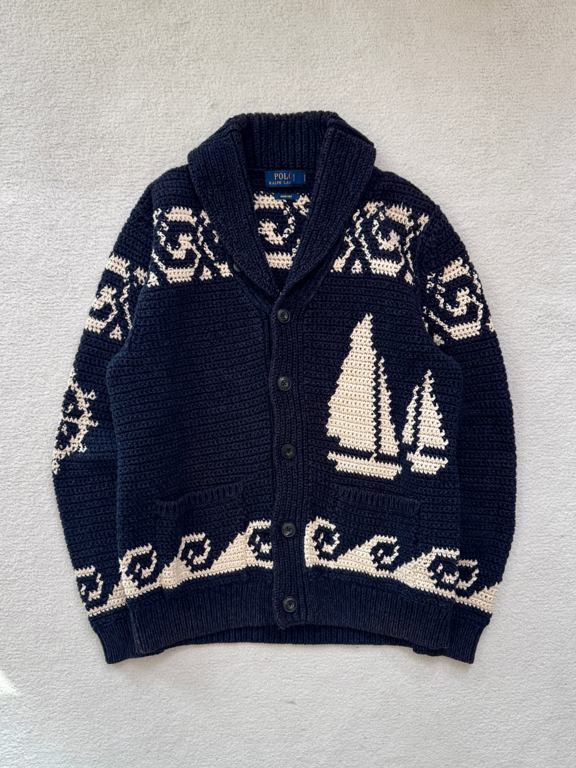 폴로 랄프로렌 투웨이 핸드니트 마린 코위찬 상품이미지3