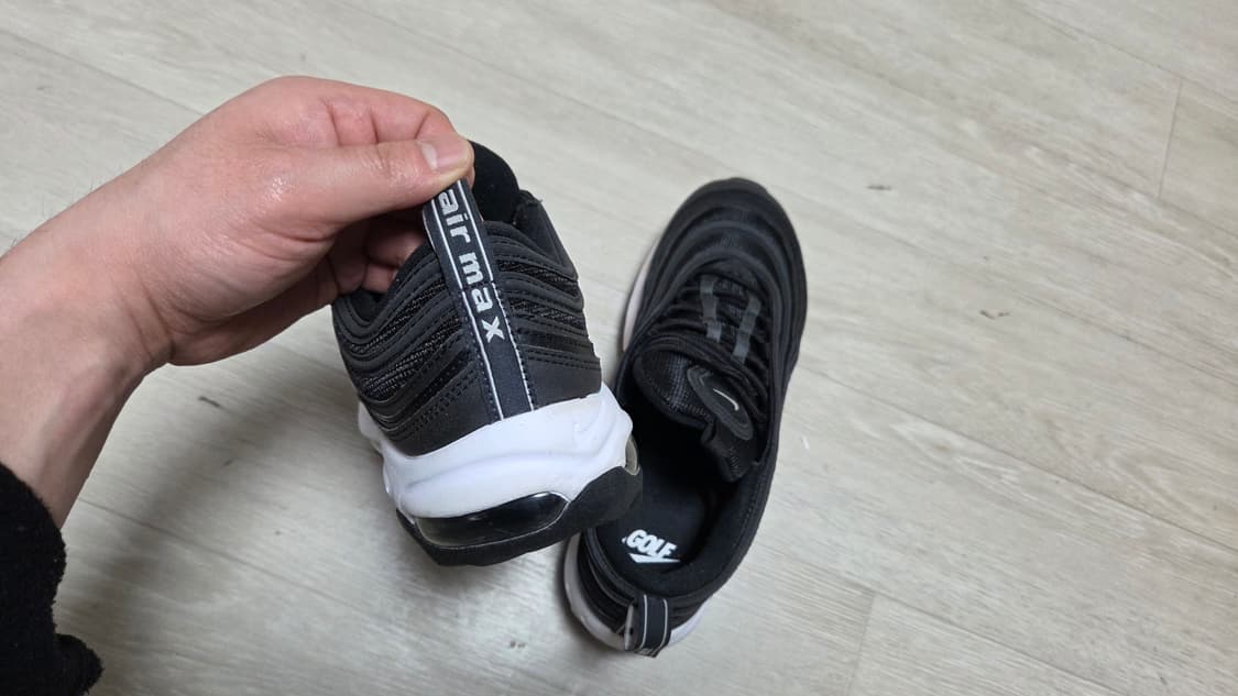 나이키 정품 에어맥스 97 골프 블랙 250mm 상품이미지4