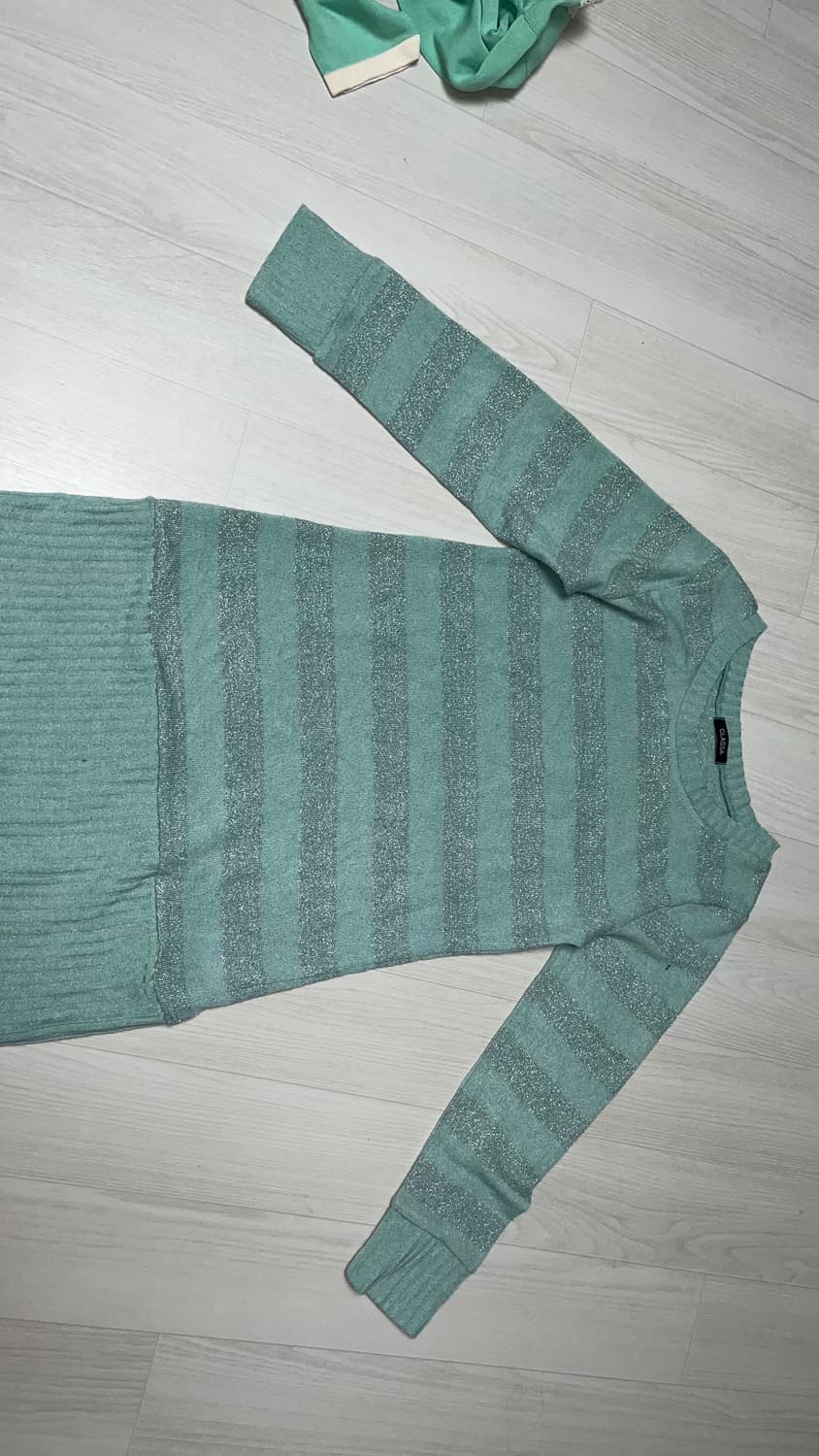 민트 은사 단가라 롱니트 상품이미지2