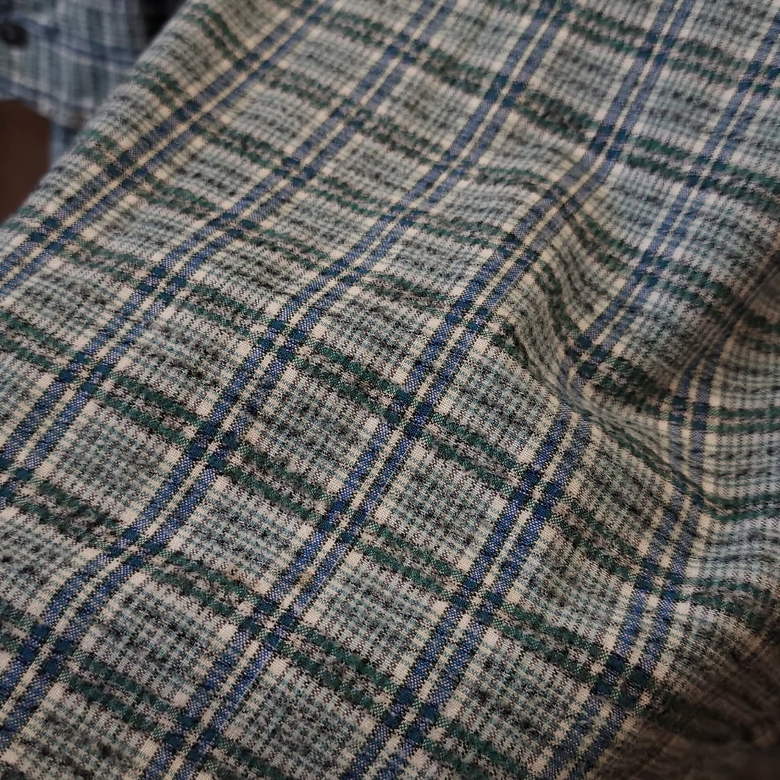 60s 프랑스 워크셔츠 가드너 빈티지 셔츠 그린 롱 튜닉 셔츠 m 상품이미지8