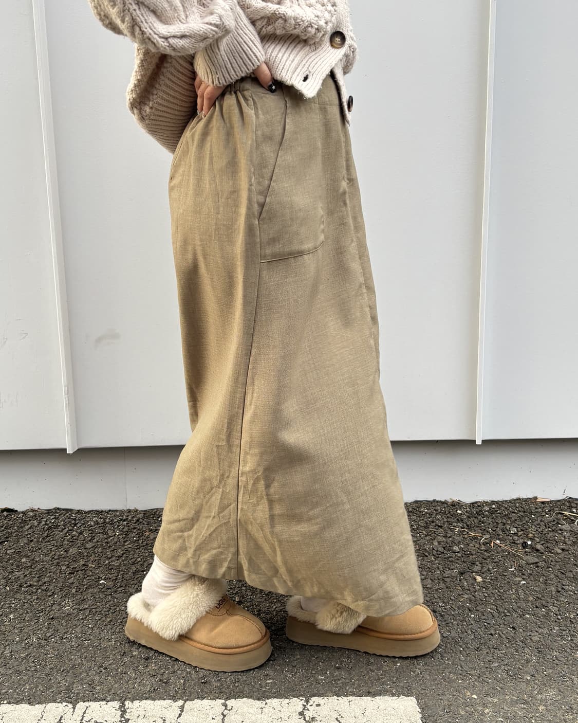 일본빈티지 카케 롱스커트 상품이미지1