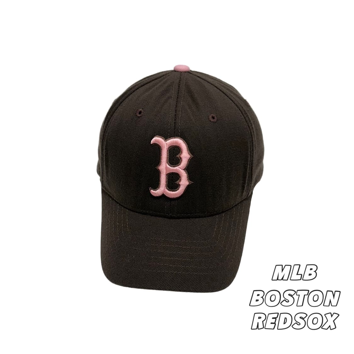 MLB 보스턴 레드삭스 브라운 핑크 볼캡 야구모자 상품이미지1