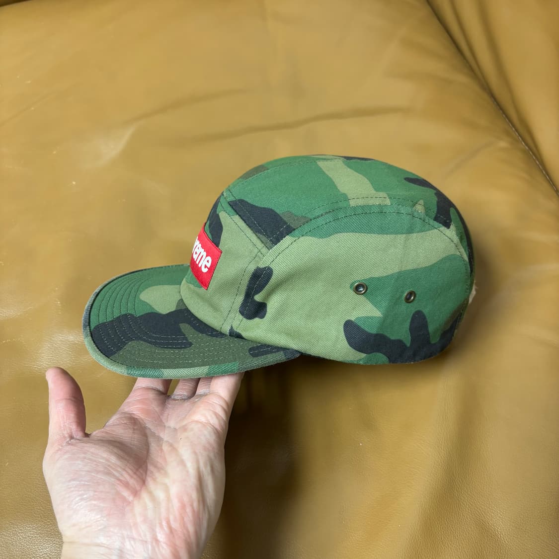 슈프림 캠프캡 모자 박스로고 우드랜드 카모 새제품 상품이미지4