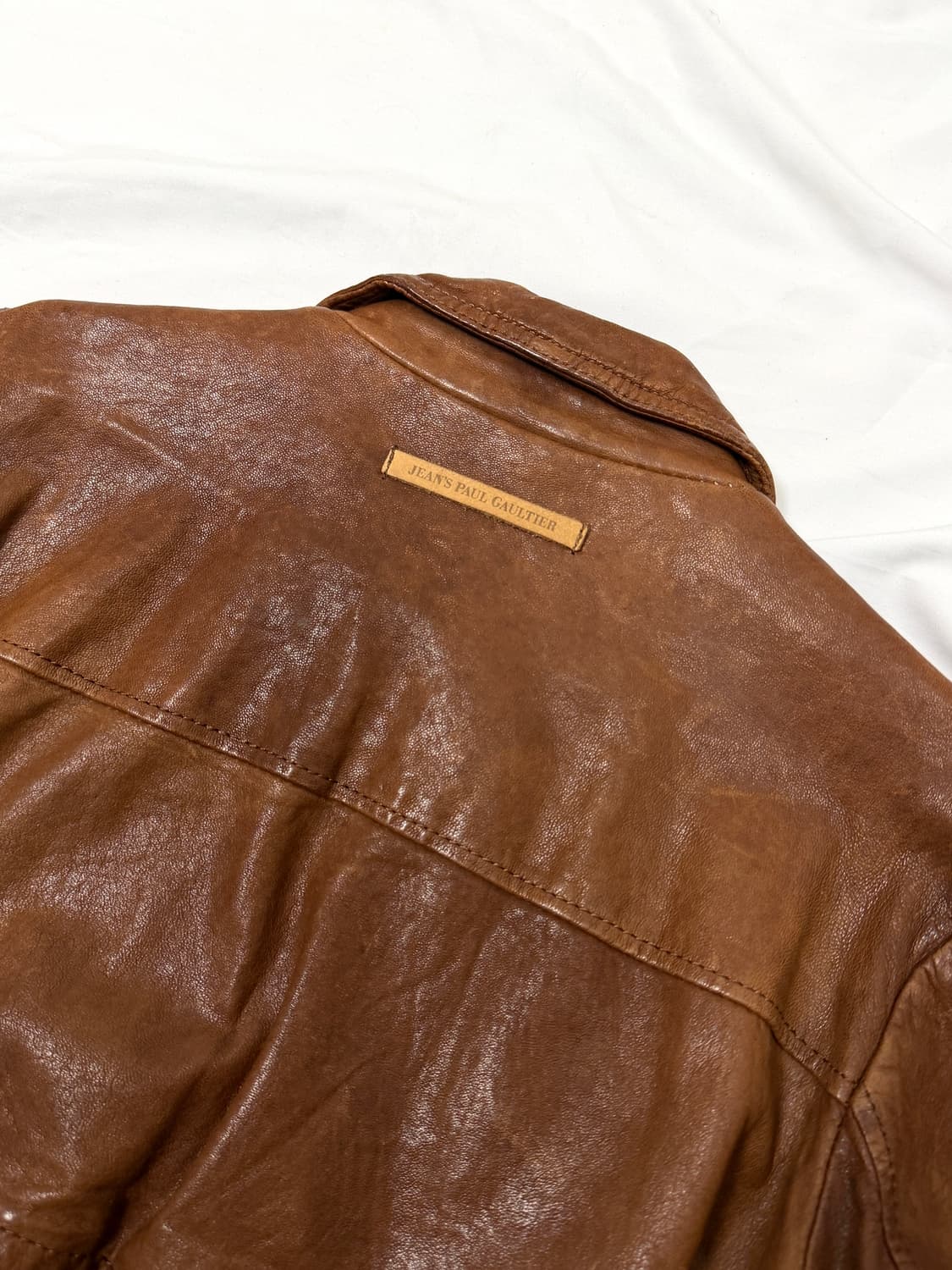 장폴고티에 레더 봄버 자켓 상품이미지5