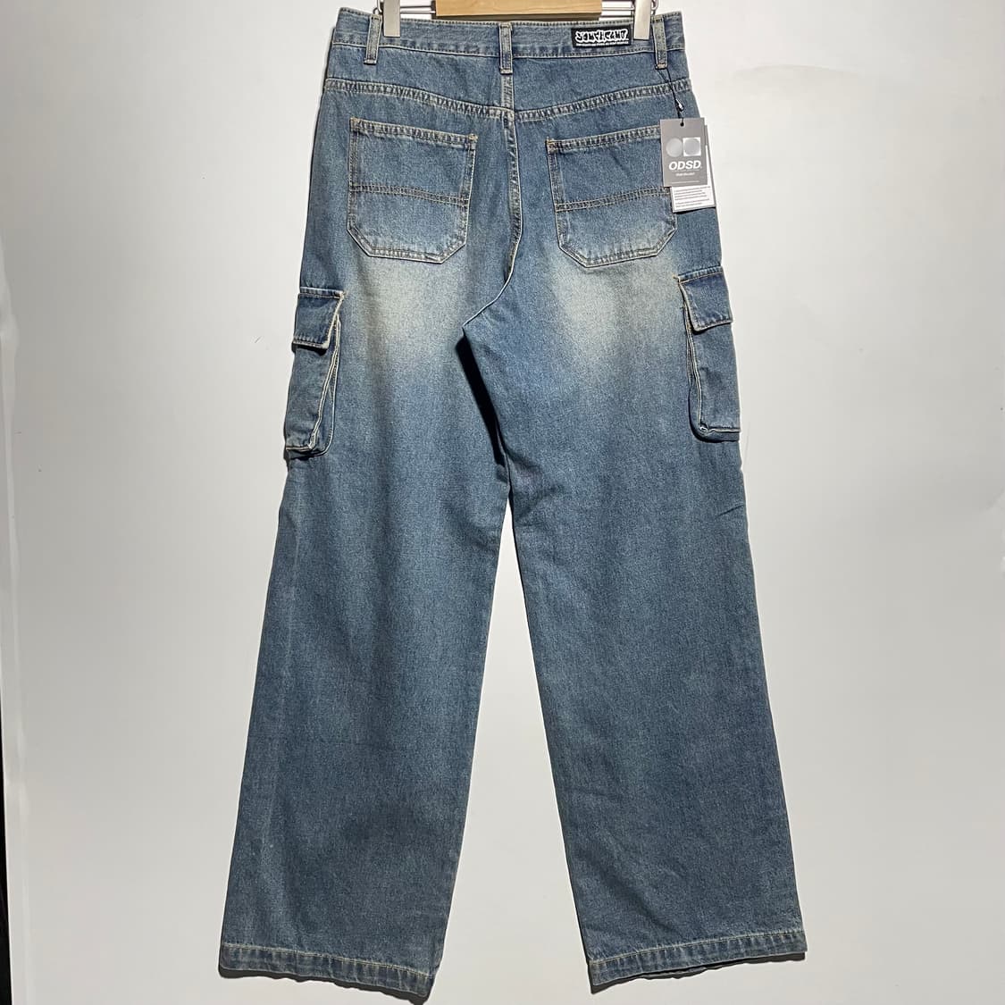새상품 ODSD 데님 카고 와이드 팬츠 상품이미지4