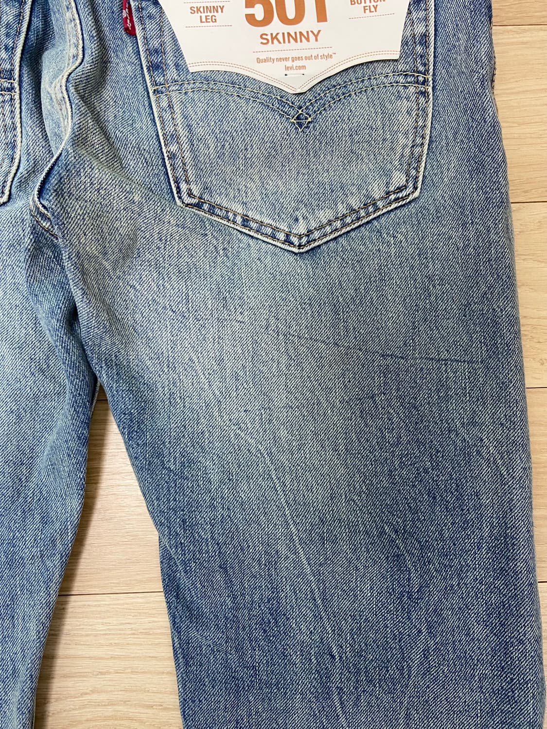 택포) 리바이스 501 Skinny 데님 W28/L32 상품이미지5